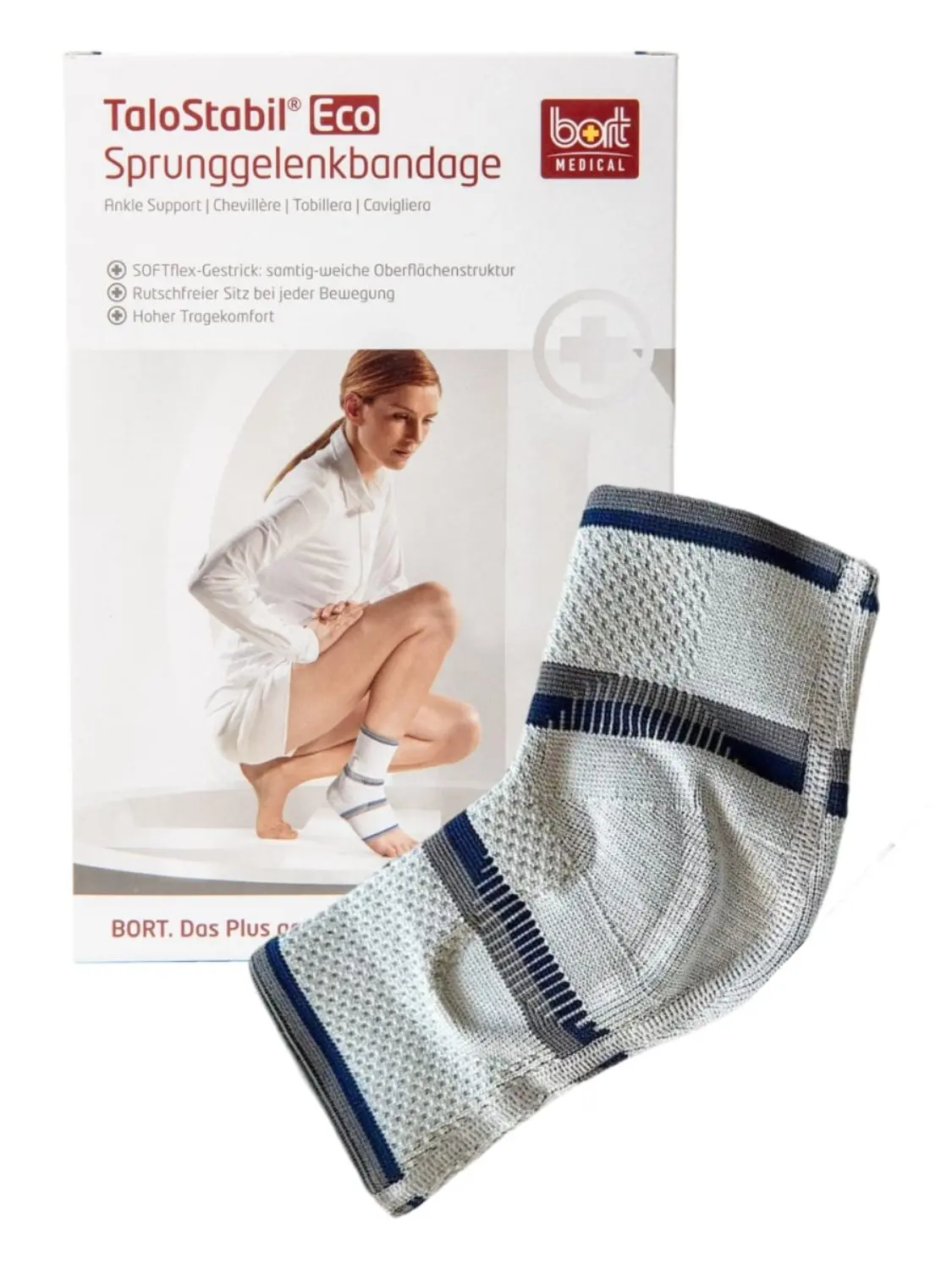 Суппорт для голеностопа Bort Medical TaloStabil® Eco, серебро