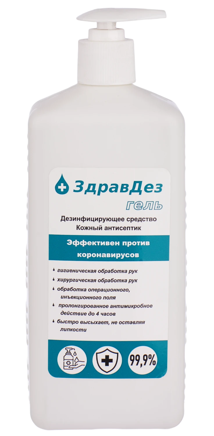 ЗдравДез-Гель, 1л. (насос-дозатор, антисептик) ЗДГ-573