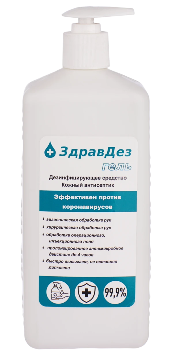 ЗдравДез-Гель, 1л. (насос-дозатор, антисептик) ЗДГ-573