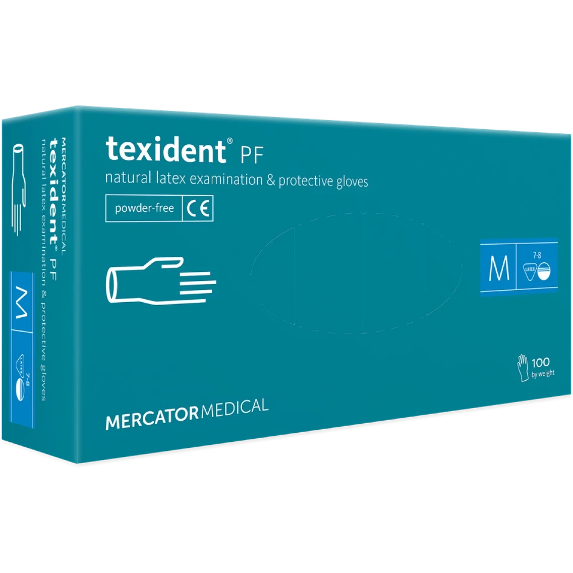 Перчатки латексные неопудренные Texident PF