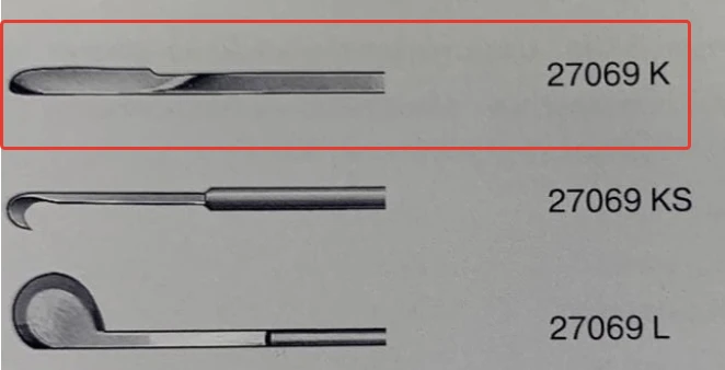Нож по SACHSE Karl Storz 27069K, прямой