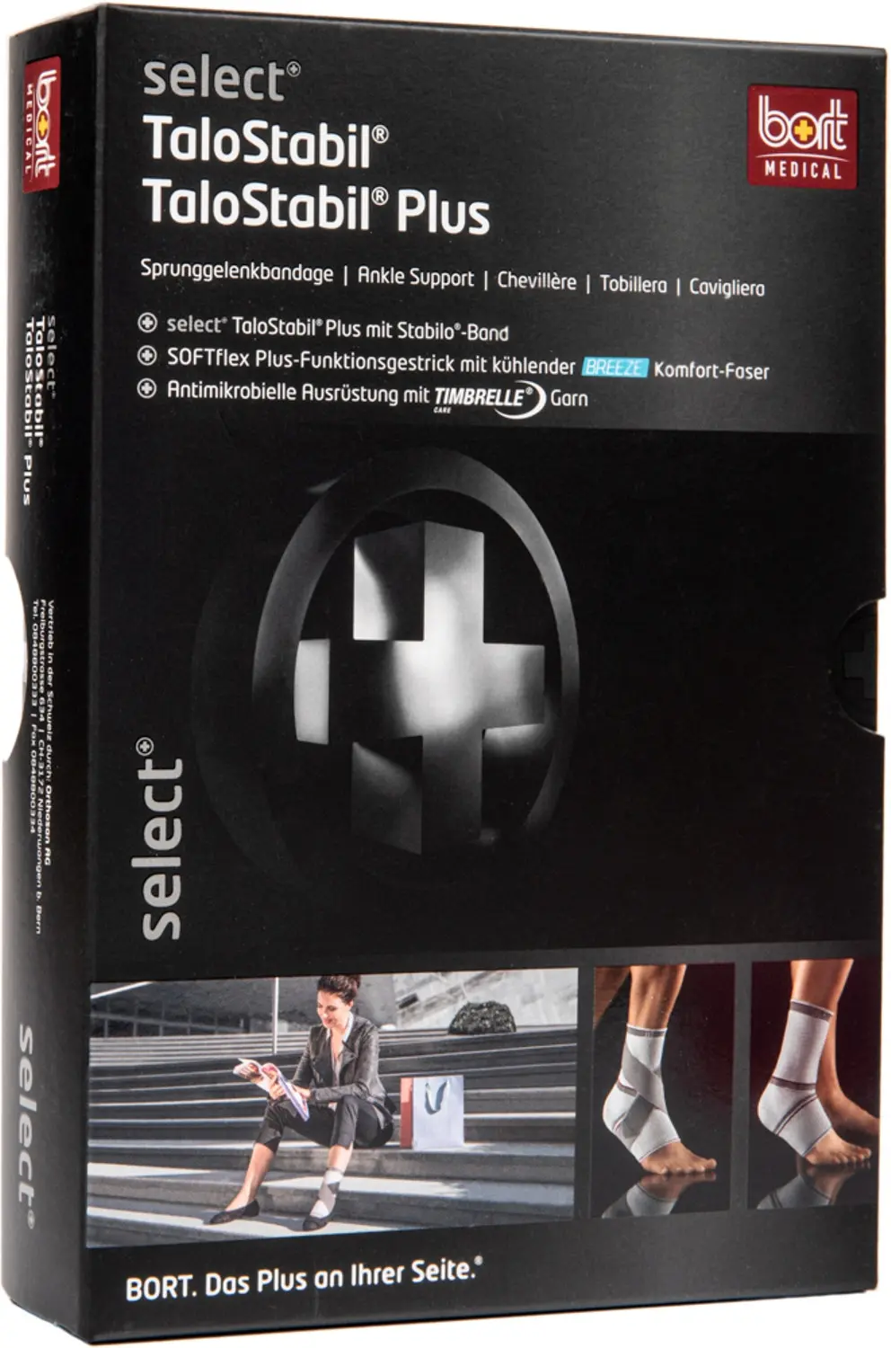Суппорт для голеностопа Bort Medical TaloStabil® Eco, серебро