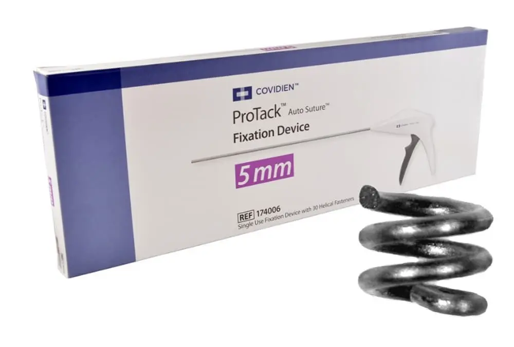 Одноразовое устройство ProTack Auto Suture для фиксации тканей с 30 спиралевидными зажимами