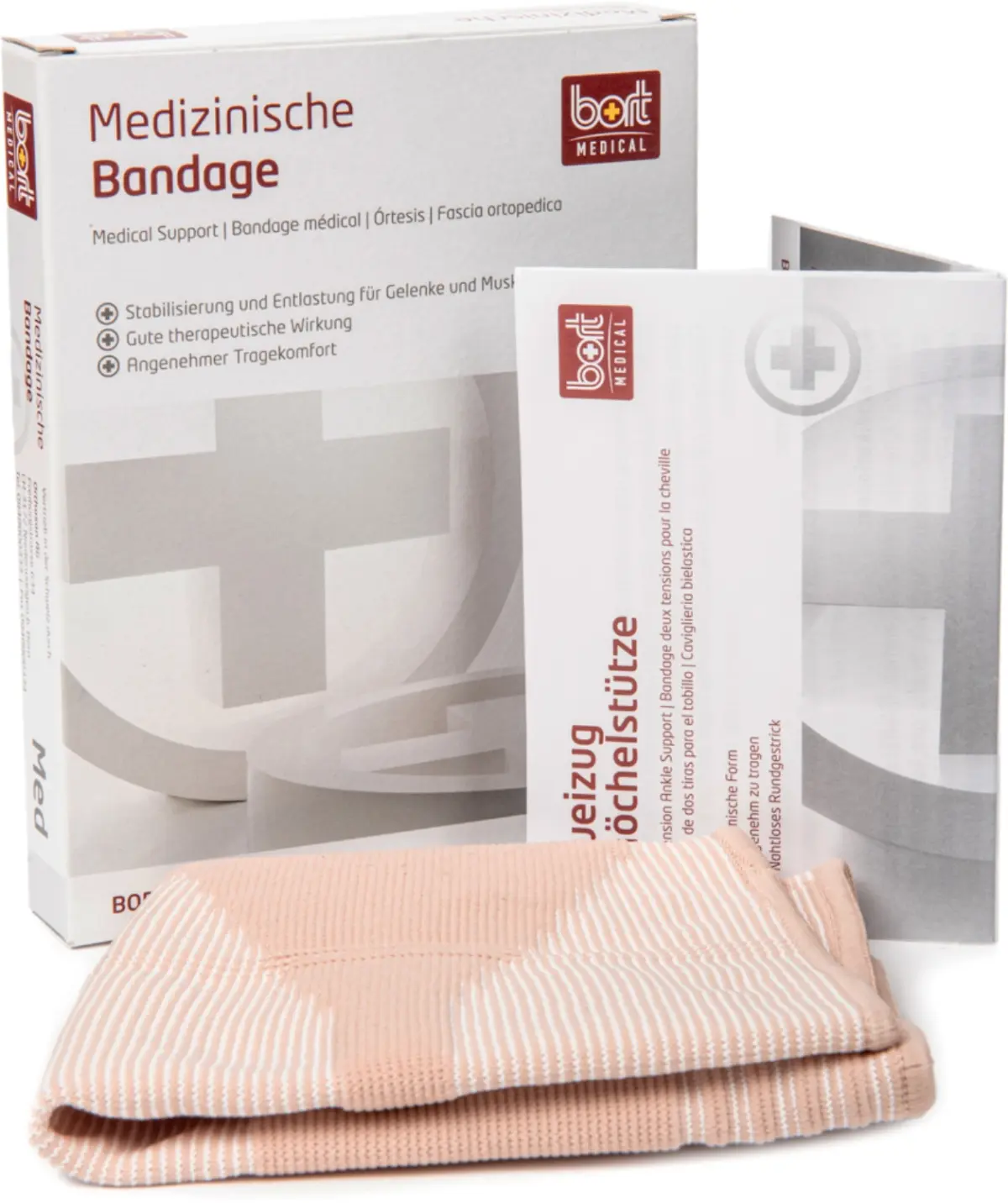 Суппорт для голеностопа Bort Medical Dual-Tension Ankle Support, телесный